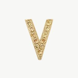 Yellow Gold, Yellow Sapphire Letter Bead - Image 50