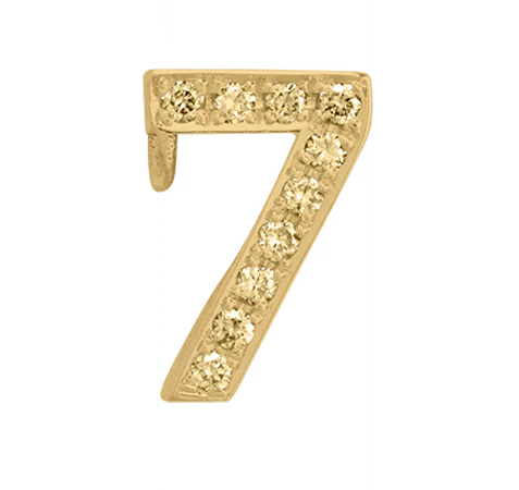 Yellow Gold, Yellow Sapphire Number Bead - Image 10