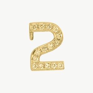 Yellow Gold, Yellow Sapphire Number Bead - Image 15