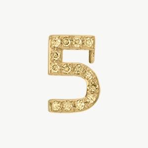 Yellow Gold, Yellow Sapphire Number Bead - Image 18