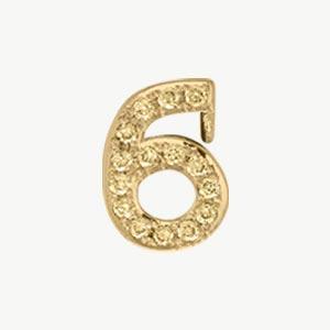 Yellow Gold, Yellow Sapphire Number Bead - Image 19
