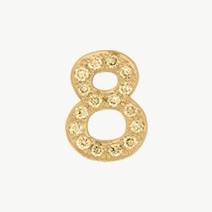 Yellow Gold, Yellow Sapphire Number Bead - Image 21