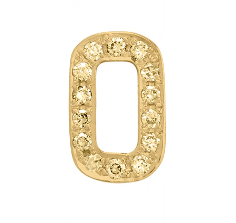 Yellow Gold, Yellow Sapphire Number Bead - Image 3