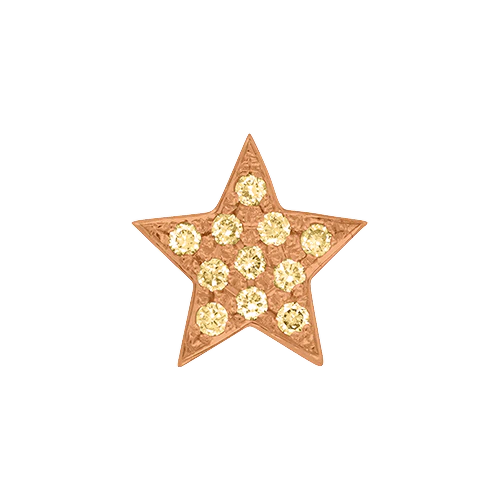 Yellow Sapphire + 14k Rose Gold Emoji Charm - Image 2