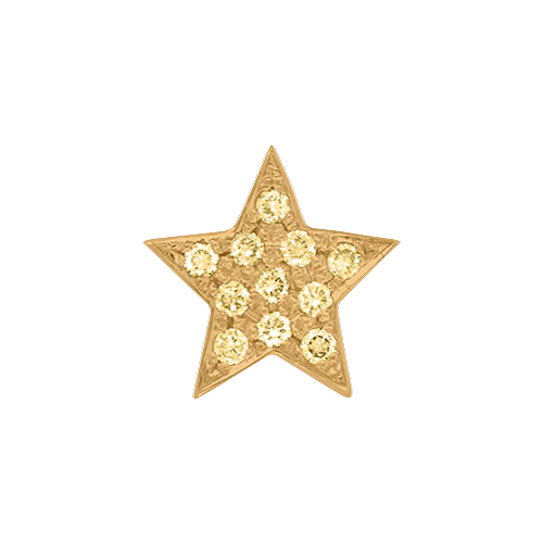 Yellow Sapphire + 14k Yellow Gold Emoji Charm - Image 3